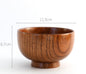 Wooden round bowl