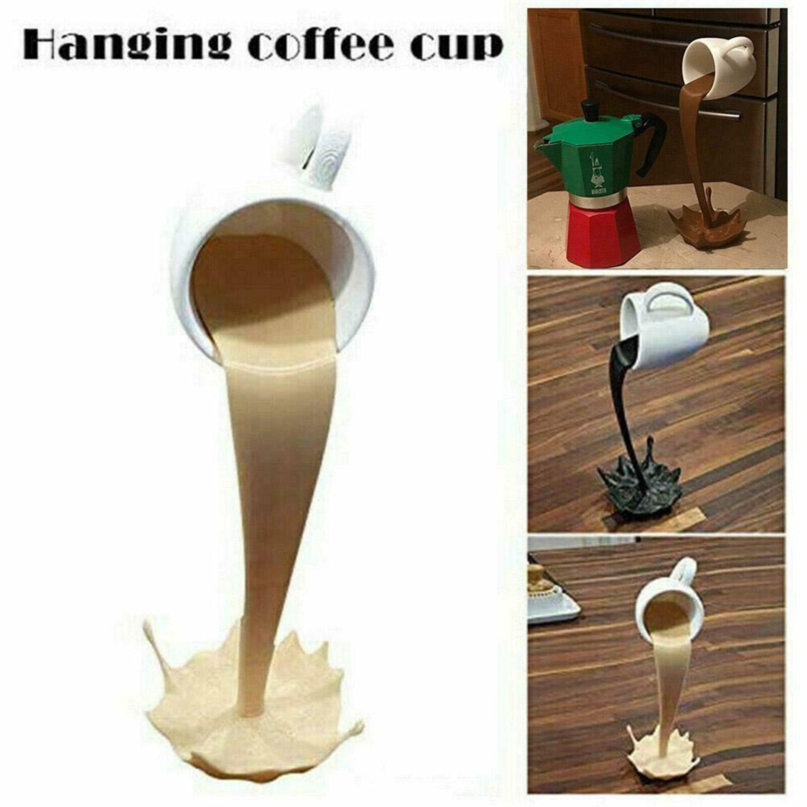 Floating coffee cup