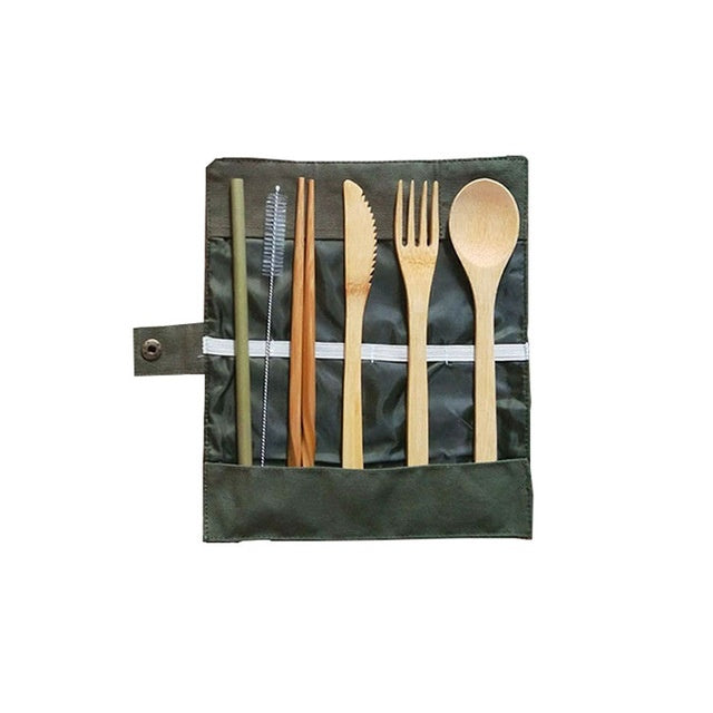 Reusable bamboo utensils