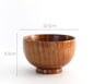 Wooden round bowl